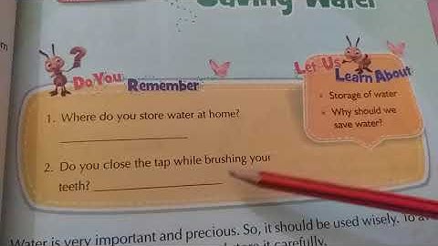 3rd EVS  ch-5 Storing & saving water part1