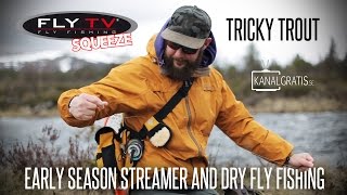 FLY TV Squeeze - TRICKY TROUT - Early Season Dry Fly and Streamer Fishing in Dalarna screenshot 1