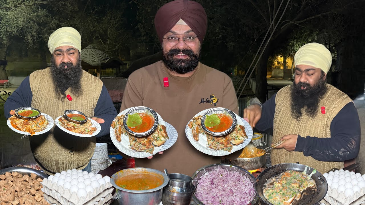 सरदार जी के Most Unique Egg Omelette( ऐसे Omelette और कही नहीं मिलेंगे)| Indian Street Food