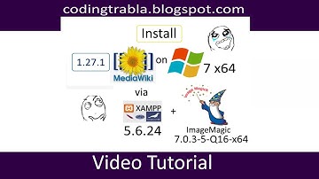 Install MediaWiki 1.27.1 on Windows 7 localhost ( XAMPP 5.6.24 ) - open source PHP Wiki byAO