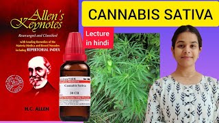Canabis sativa homeopathic medicine from Allen's keynotes materia medica in hindi easy explanation screenshot 5