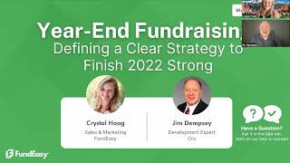 Year-End Appeal Strategy 2022 Unpacked: FundEasy Webinar | Tips for Nonprofits & Fundraising Leaders