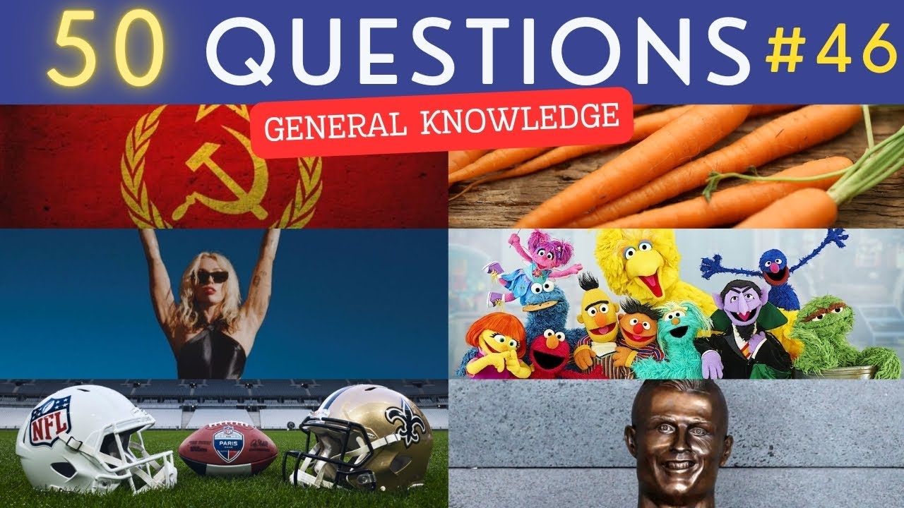 The General Knowledge Quiz #46 ¦ 50 Trivia Questions - Pub Quiz