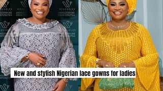 Latest And Stunning Dry Lace Beautiful African Designs For Ladiesnigeria & Senegal Lace Styles