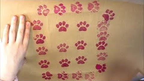 Dog gift for my friend (and a cute paw print stamp!) ((Part 1 of our dog-gift series!)