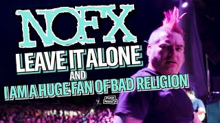 NOFX LIVE LEAVE IT ALONE AND I AM HUGE FAN BAD RELIGION - PID VA 2018 - 4K-  LYRICS