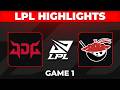 JDG vs AL Highlights Game 1 | LPL Playoffs 2026 | JD Gaming vs Anyone's Legend