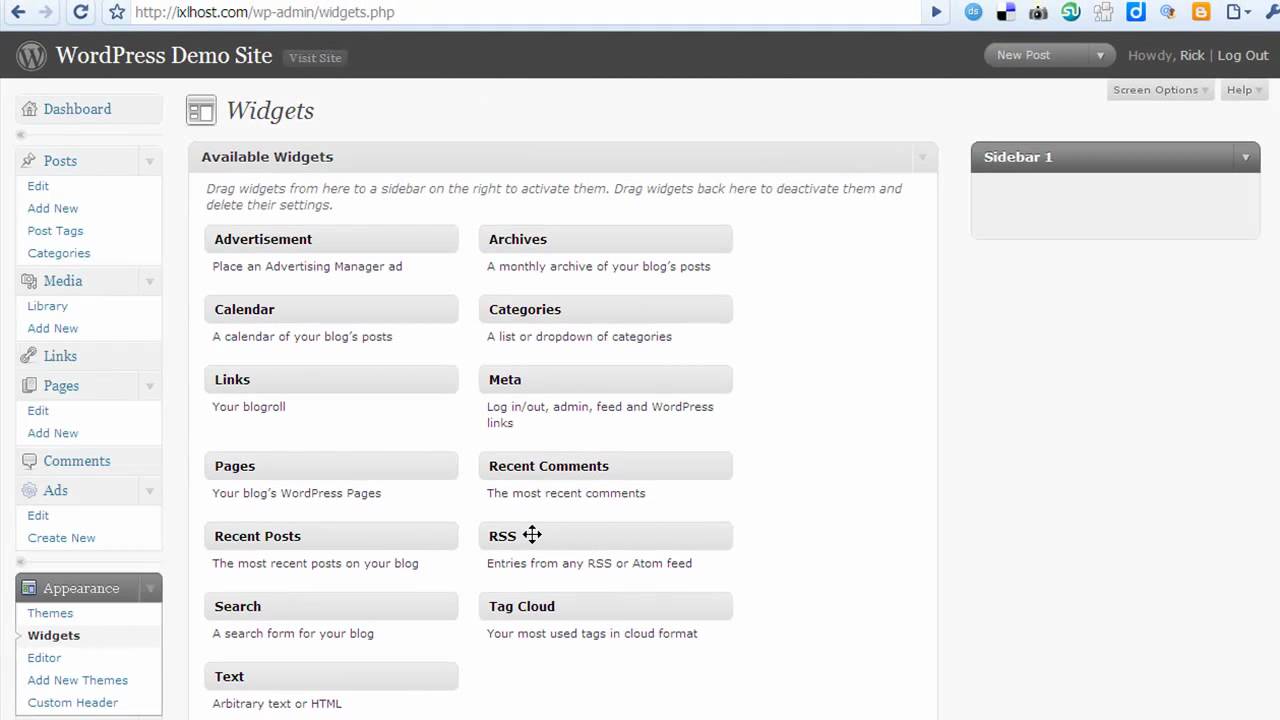 Wordpress demo