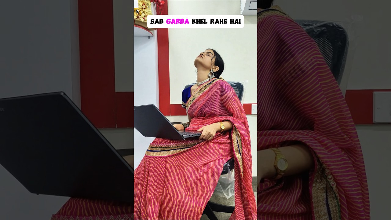 Corporate Majdoor's Navratri be like 🫠 