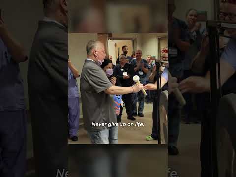 Watch as a cancer patient regains voice after a rare larynx transplant #Shorts