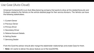 Auto Cloud - Salesforce Actionable Relation Center