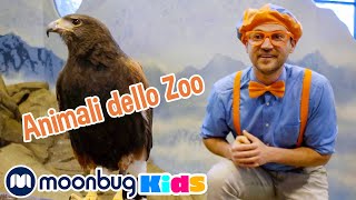 Blippi Dà da mangiare agli Animali dello Zoo | BLIPPI per bambini | Moonbug Kids - Cartoni Animati