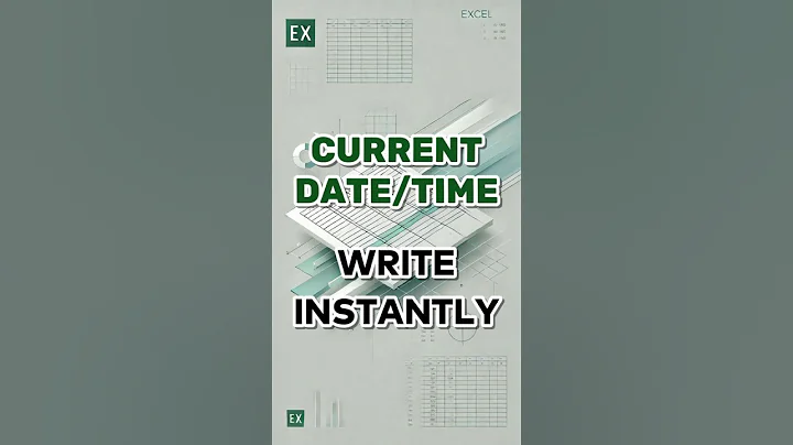 Get CURRENT DATE and TIME in Excel SO FAST! #shorts #excel