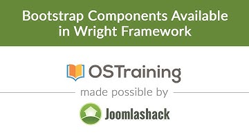 Lesson #9: Bootstrap Components Available in Wright Framework