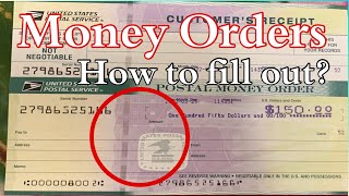How to fill out a Money order. How to fill up usps Money order