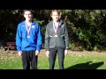 2013 UMAC Cross Country Champions: Chelsea Johnson & Chris Lawson, College of St. Scholastica
