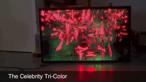 GoBriteLED TriStar Tri-Color LED Display Demo.