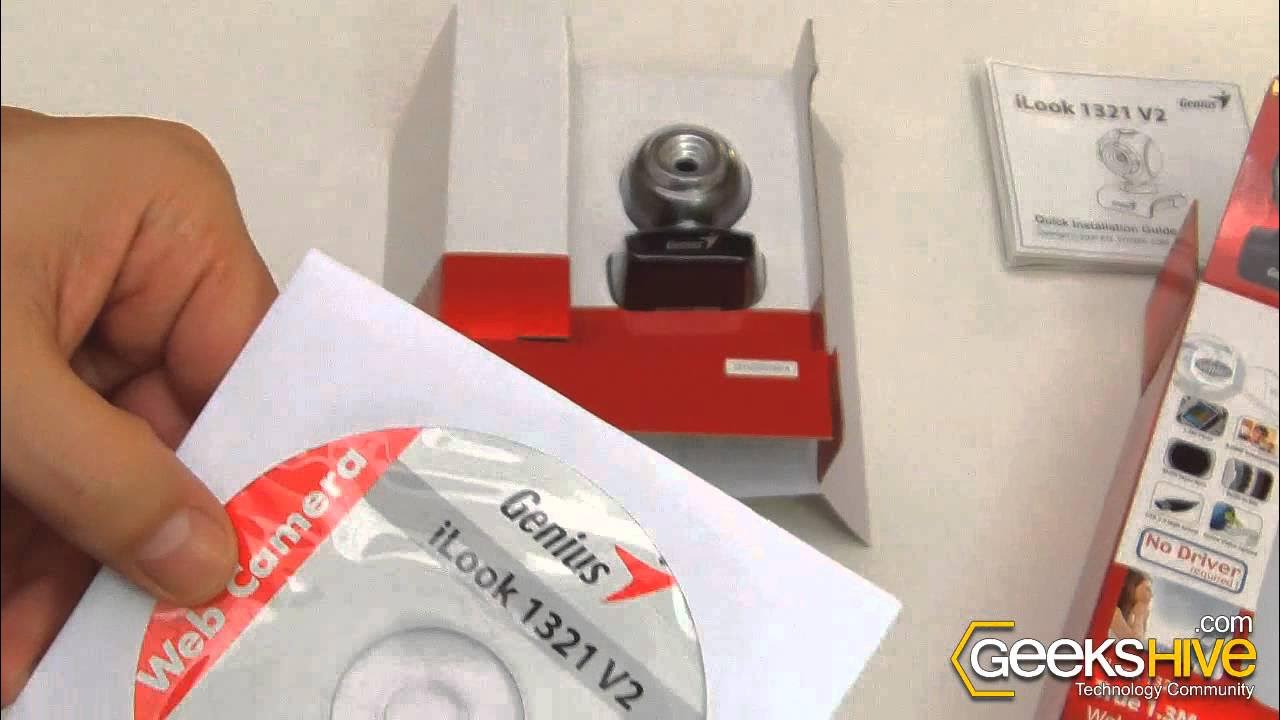 Webcam Genius i-Look 1321 V2 usb - Unboxing by www.geekshive.com - YouTube