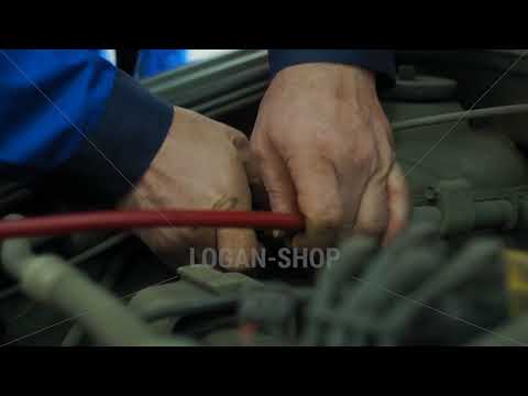 Renault Logan - заправка кондиционера