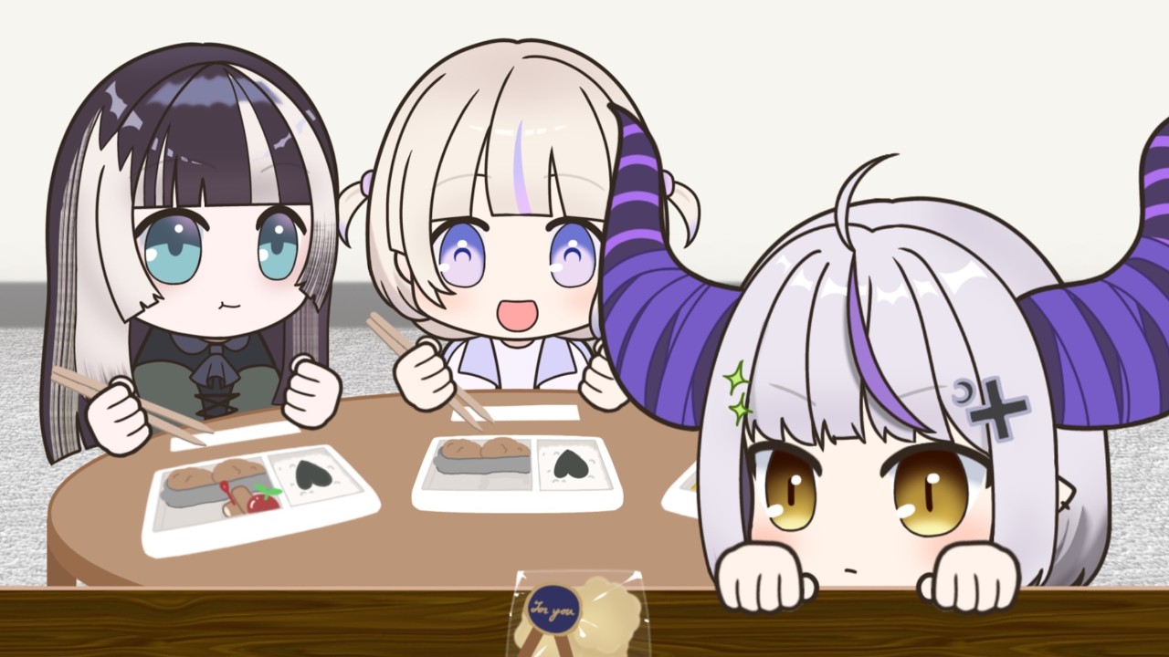 【手描き】あずいろこども食堂【ホロライブ/ラプラス・ダークネス/轟はじめ/儒烏風亭らでん/風真いろは/AZKi】