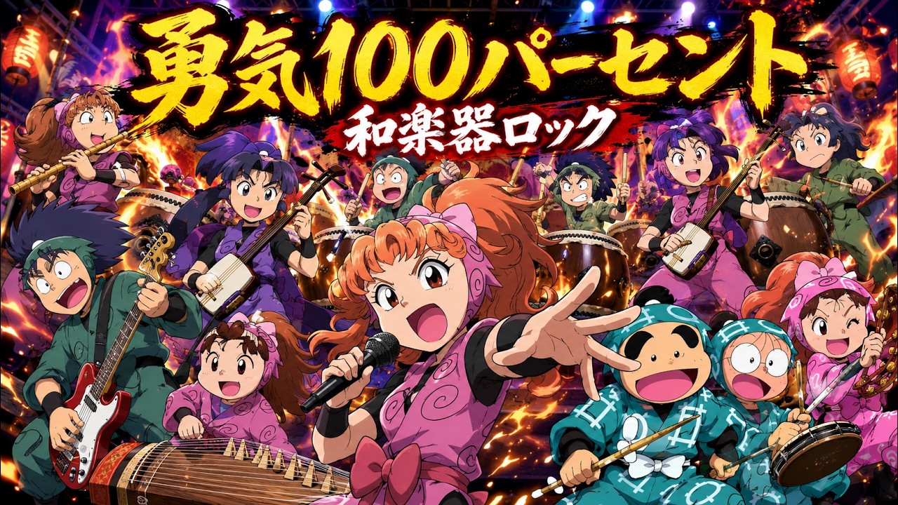 勇気100% / 光GENJI 忍たま乱太郎【和楽器ロック】 - YouTube