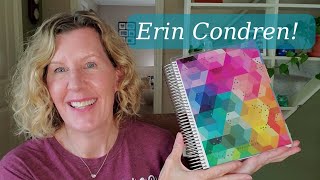 My NEW Erin Condren 2026 Planner!  Showing my Monthly planner setup and some stickers I bought.