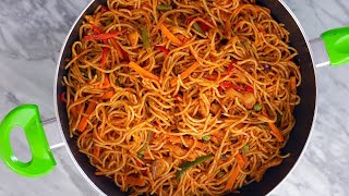 The EASIEST/TASTIEST Jollof Spaghetti Recipe - READY IN 20 MINUTES - ZEELICIOUS FOODS
