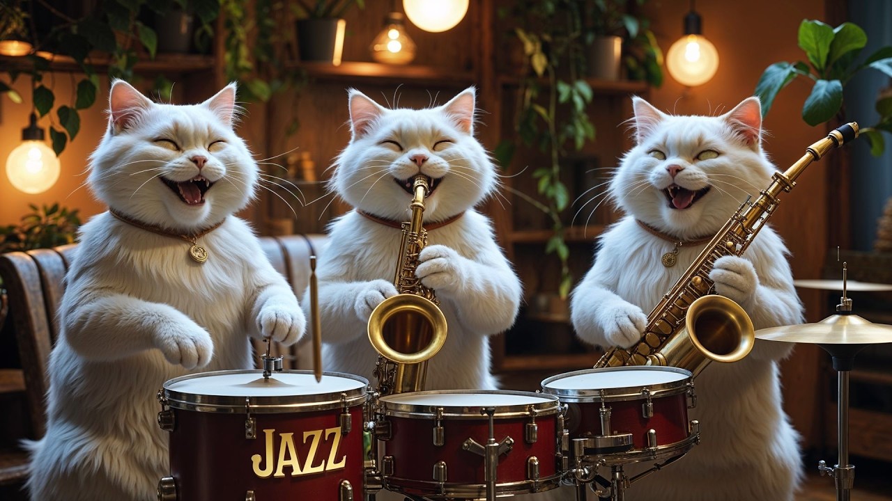 🔴🐱🎷Most Charming Corner on the Internet: A Live Stream of Anthropomorphic Cats Playing Jazz