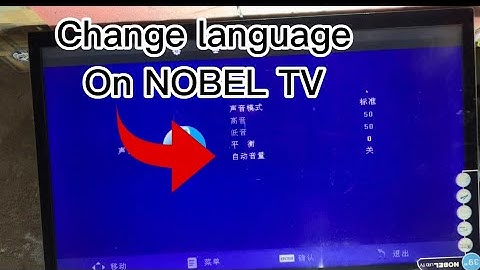 NOBEL led TV: How to Change Language #repair #ledrepair #led