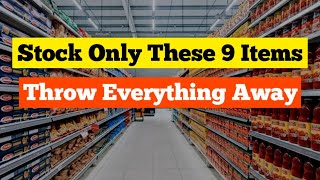 Only 9 Items You Need for Survival - Essential Prepper Pantry Haul