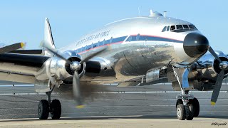 Lockheed VC121A Constellation 'Bataan' Start Up, Takeoff and Landing