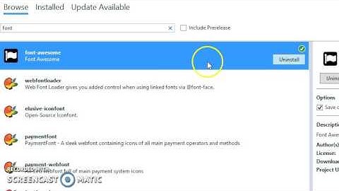 Font Awesome install ASP.Net Core MVC