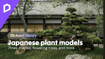Animated Topiary Plant Models for Oriental Courtyard Design | D5 Asset Library | Landscape