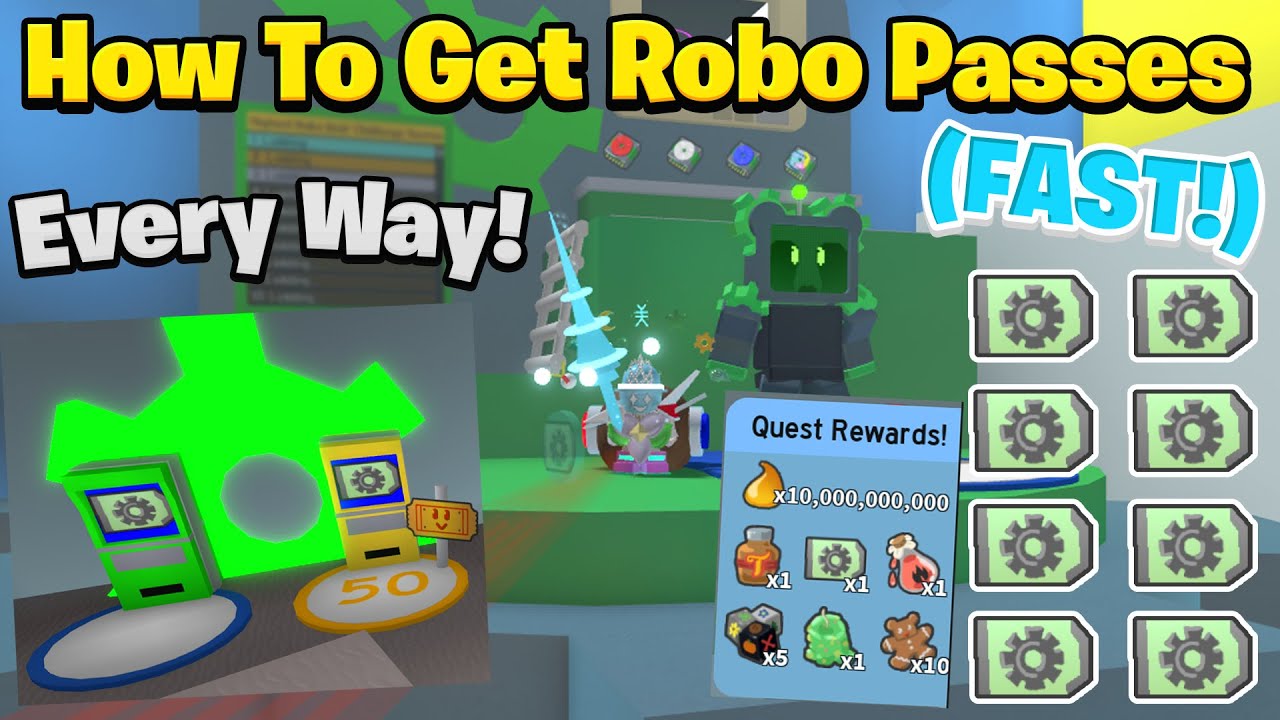 how-to-get-robo-passes-fast-every-way-bee-swarm-simulator-youtube