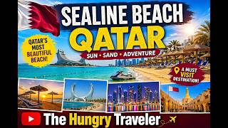 🌊 Exploring Sealine Beach Qatar | Desert Meets Ocean Adventure 🇶🇦 | The Hungry Travel