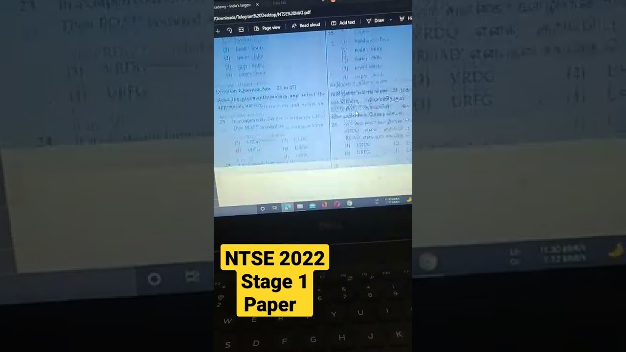 🌹NTSE 2022 stage 1 Paper analysis | Difficulty level | Tamilnadu NTSE stage 1 MAT Paper solution
