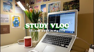 STUDY VLOG | a productive college week in my life | studying, note taking & spring clothing haul🍓 screenshot 3