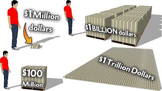 How Much is $1 Trillion dollars, $1 Billion dollars, $1 Million dollars??