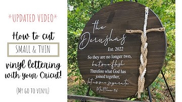 How to cut small & thin letters WITHOUT tearing or losing letters! *UPDATED VIDEO*