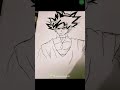 Black Goku drawing from dragon balll 💀💀
