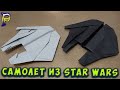 DIY-How to make a STAR WARS PLANE from A4 paper with your own hands.