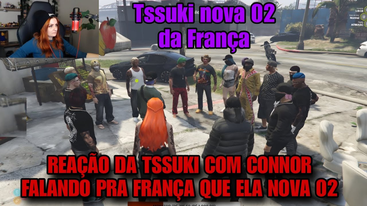 REAÇÃO DA TSSUKI COM CONNOR FALANDO PRA FRANÇA QUE ELA E NOVA 02