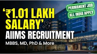 All India Govt Job 2026 📢 | AIIMS Bibinagar Vacancy | MBBS, MD, MS, PhD | Apply Online