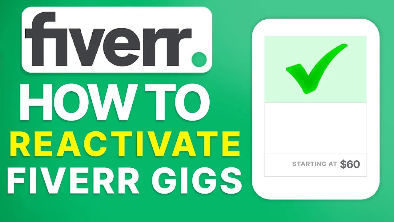 How to Reactivate your Fiverr Account