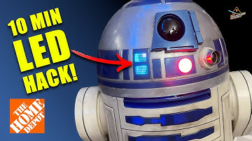 10min R2D2 LED Panel Hack HOME DEPOT