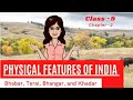 Bhabar terai bhangar and khadar  physical features of india  class  9  geography   ncert