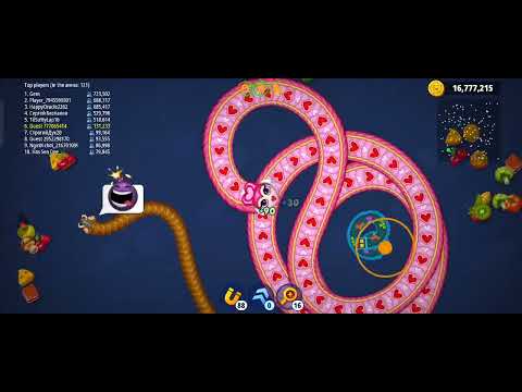Worms Zoneio Best Hacker Queen Snake || Worms Zone Battle Snake Game #wormszone