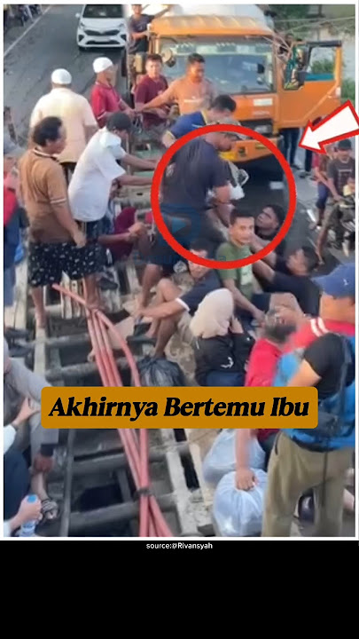 Momen Haru Seorang Anak Bertemu Kembali dengan Ibunya Setelah 5 Hari Terpisah Akibat Banjir