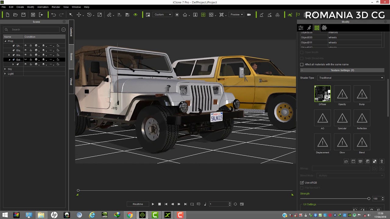 JEEP ANIMATION TUTORIAL FOR ICLONE - YouTube