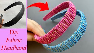 🌹Diy Ruffle Scrunchie Fabric Headband | How to Make Ruffle Hair Band | arco de cabelo | सिर का बंधन